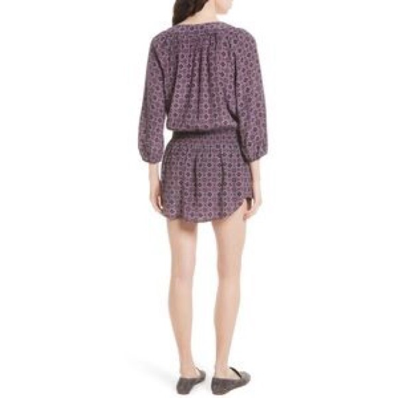 Joie “Cora B” Smocked-Waist Silk Dress *SOLD* - Picture 2 of 5